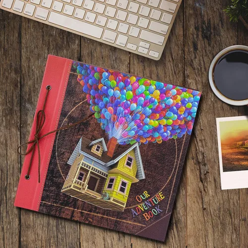 Miniatura 5 de Nuestro Libro de Aventuras 30x30 cm, Álbum de Recortes Grande Hecho a Mano, Álbum de Viaje de 60 Páginas DIY para Aniversario, Boda, Viajes, Casa