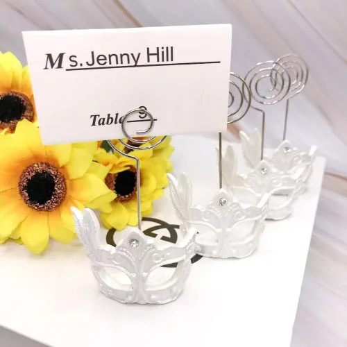 Miniatura 2 de Tarjetero de mesa, tarjeteros de lugar, soporte para números de mesa, soportes para fotos, recuerdos de fiesta, decoraciones de boda