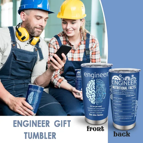 Miniatura 3 de Regalos de ingeniero, regalos de ingeniería mecánica y aeroespacial, regalo de jubilación para ingeniero, Vaso 20oz