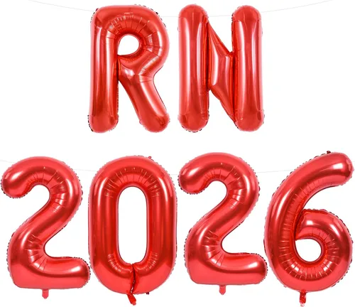 Miniatura 10 de TONIFUL Globos de Letras Rojas Brillantes Grandes de 40 Pulgadas A-Z, Globos Gigantes Jumbo de Helio de Papel de Aluminio Mylar Letra K Grande