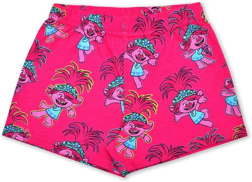 Miniatura 4 de Universal Trolls Poppy 2 Pack Short Sleeves Tee and Shorts Set for Girls, Kids Outfit Bundle