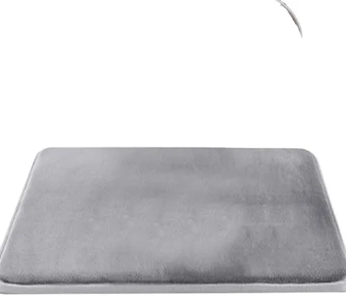 Miniatura 2 de Alfombra de Baño Super Absorbente, Felpudo De Espuma Viscoelástica, Antideslizante, Para Suelo Lateral De Bañera, Ducha, Inodoro Alfombra de baño