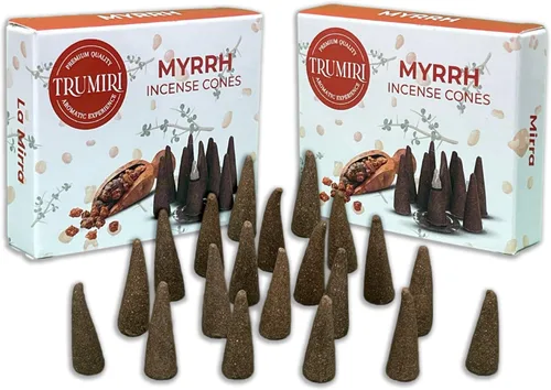 Miniatura 63 de TRUMIRI Incienso ámbar – Paquete de 20 conos (2 x 10) – Incienso de cono perfumado