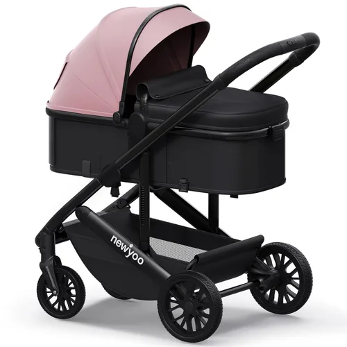 Miniatura 9 de newyoo Nestro 516M - Cochecito infantil convertible con asiento reversible y soporte para tazas, cochecito 2 en 1 orientado hacia atrás desde recién