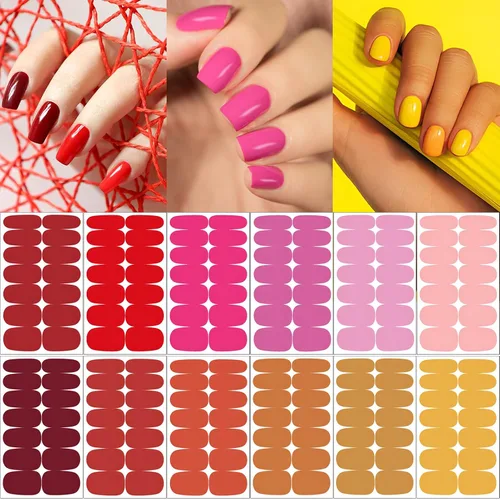 Miniatura 11 de winthrop 12 hojas de calcomanías de Pascua para uñas, tiras completas de esmalte de uñas, calcomanías autoadhesivas para arte de uñas, lindos huevos