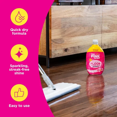 Miniatura 3 de Stardrops The Pink Stuff The Miracle Floor Cleaner Spray - Fórmula de chorro y fregona para pisos limpios y brillantes - Secado rápido, acabado sin