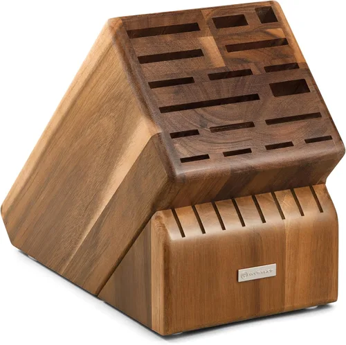 WÜSTHOF Soporte para cuchillos con 25 ranuras, de madera acacia
