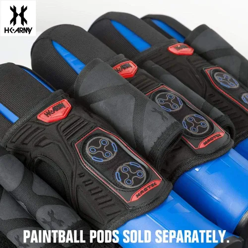 Miniatura 6 de HK Army Magtek Paintball Arnés Pod Pack 4+3 - Negro/Rojo