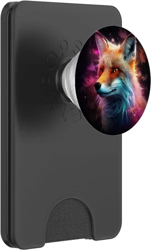 Miniatura 7 de Retrato de zorro abstracto PopSockets Estándar PopGrip