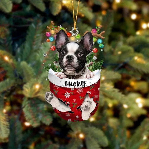 Miniatura 75 de Adorno de Navidad personalizado para perro Airedale Terrier en bolsillo de nieve, adorno para árbol de Navidad, idea de regalo para amantes