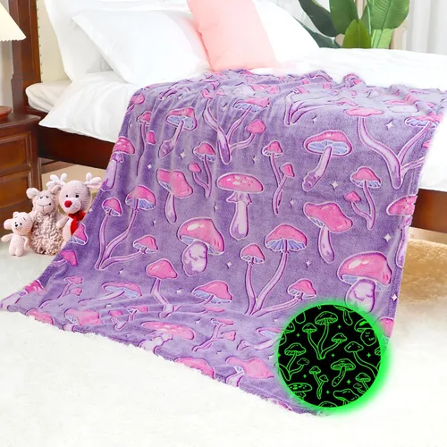 Miniatura 20 de Manta ligera de forro polar suave rosa, manta pequeña y cálida para cama Manta vaquera-rosa