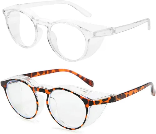 Miniatura 11 de Anteojos de seguridad que no se empañan, con protección UV400, lentes con bloqueo de luz azul para hombres y mujeres, anteojos transparentes