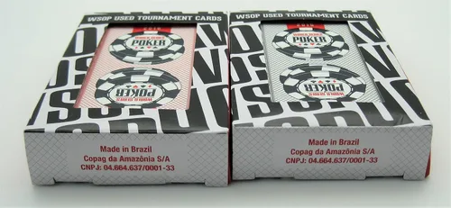 Miniatura 2 de Copag Juego de 2 mazos auténticos repartidos en WSOP usados de plástico naipes Bridge Standard Index