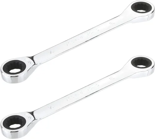 Miniatura 15 de Utoolmart Llave de trinquete, llave métrica de extremo de caja doble de 0.315 in x 0.394 in, acero CR-V