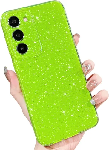 Miniatura 14 de MINSCOSE Compatible con Samsung Galaxy S22 Plus Case, Bonito Color Neón Brillante, con Purpurina Brillante Delgada Resistente a Golpes de Silicona