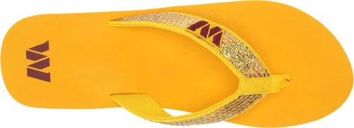 Miniatura 8 de FOCO Womens NFL Team Logo Sequin Strap Sandals Flip Flops