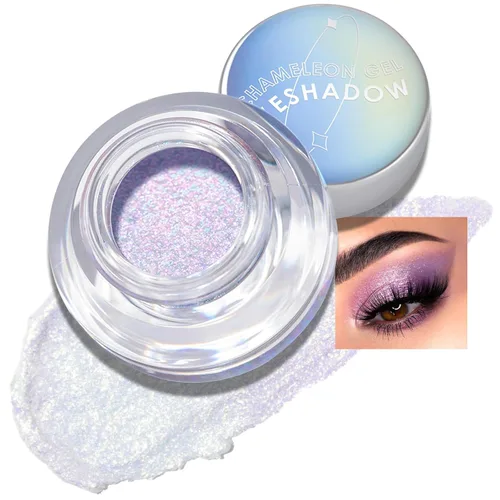 Miniatura 8 de FOCALLURE Duochrome Chameleon - Sombra de ojos con pigmento metálico que cambia de color, maquillaje de ojos multicromo, acabados multireflectantes