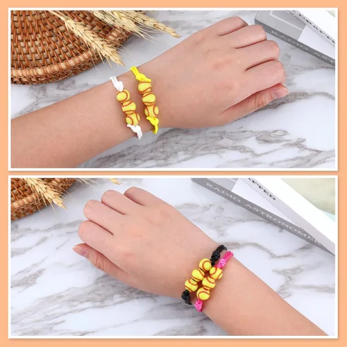 Miniatura 2 de 20 pulseras con dijes de sóftbol, regalos de fiesta de sóftbol, pulseras ajustables, pulseras inspiradoras de pelota deportiva para mujeres, fiesta