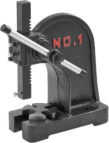 Miniatura 9 de VEVOR Prensa de árbol manual de 1 tonelada, altura máxima de 5.9 pulgadas, prensa manual de escritorio de hierro fundido resistente, prensa manual