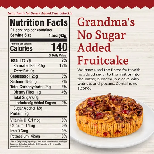 Miniatura 2 de Sin azúcar añadido Grandma 's Fruitcake
