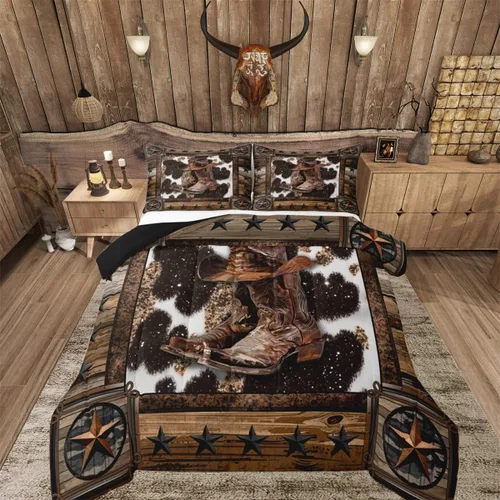 Miniatura 9 de Feelyou Juego de ropa de cama de vaca de las Highland para niños, edredón de ganado con girasol para niñas, adolescentes, juego de edredón
