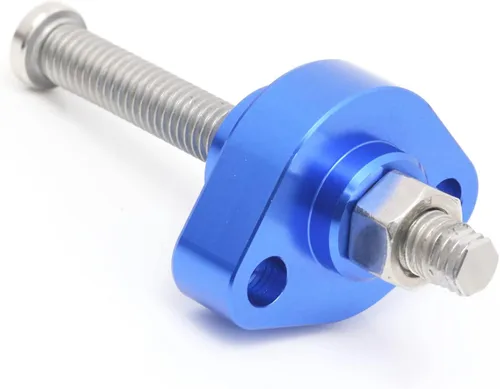 Miniatura 9 de MC MOTOPARTS Tensor de cadena manual HP ajustable CNC compatible con CBR600 F3 1996-1998 1997 (azul)
