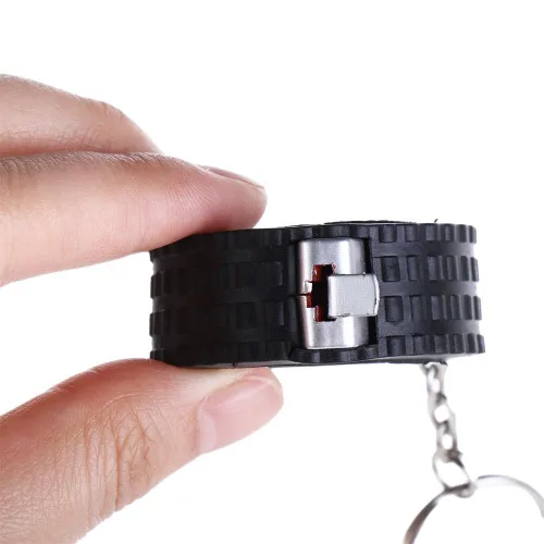 Miniatura 7 de Leadigol Llavero de cinta métrica, 2 unidades, llavero retráctil de 1M, regla de tracción portátil, pequeño llavero de bolsillo de acero inoxidable