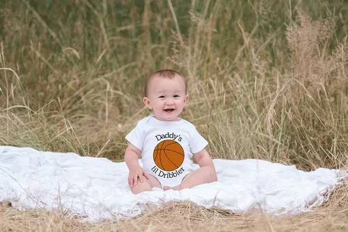 Miniatura 4 de 7 Comido 9 Ropa Bebé Niño Daddy's Lil Dribbler Baloncesto Onepiece