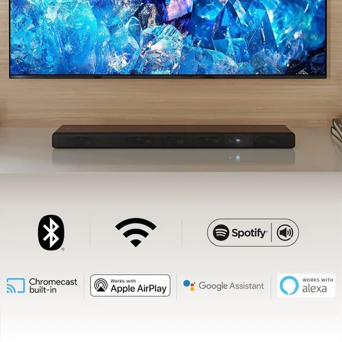 Miniatura 6 de Sony HT-A3000 Barra de sonido de TV Dolby Atmos de 3.1 canales con DTS:X, mapeo de sonido espacial 360, subwoofers duales, Wi-Fi, Bluetooth, Airplay