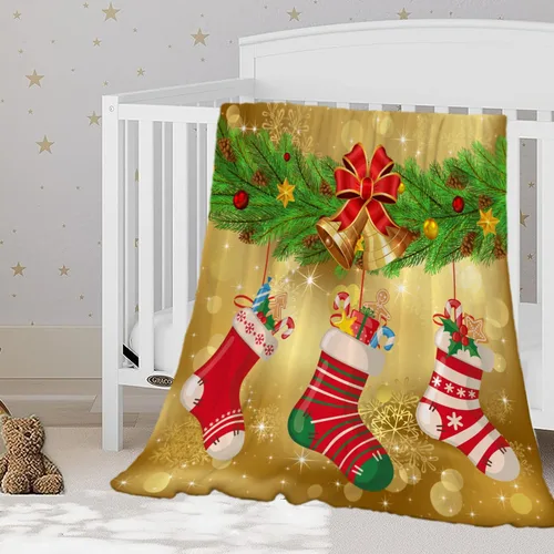 Miniatura 28 de YeeJu Manta de Navidad para Bebé Decorativa Roja a Cuadros Manta Navideña para Niños Pequeños Manta para Envolver Mascotas Cuna Suave Ligera