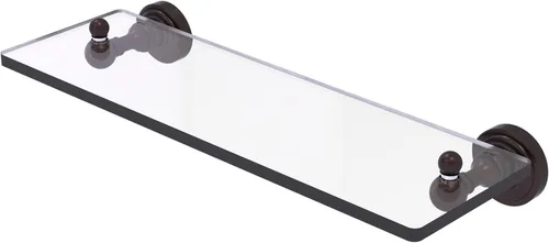 Miniatura 26 de Allied Brass WP-1/16 Waverly Place Collection - Estante de cristal con bordes biselados de 16 pulgadas, bronce aceitado Oil Rubbed Bronze