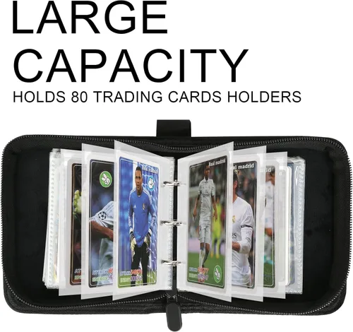 Miniatura 3 de GERMUN Carpeta Mini de Tarjetas de 1 Bolsillo, Carpeta de Tarjetas Coleccionables de 80 Bolsillos, Álbum Pequeño Premium de Colección de Tarjetas
