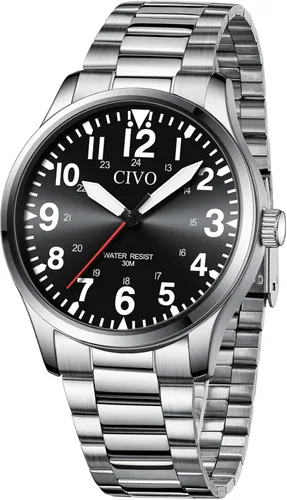 Miniatura 17 de CIVO Military Watch for Men Waterproof: Analog Mens Watches Classic- Field Wrist Watches for Man