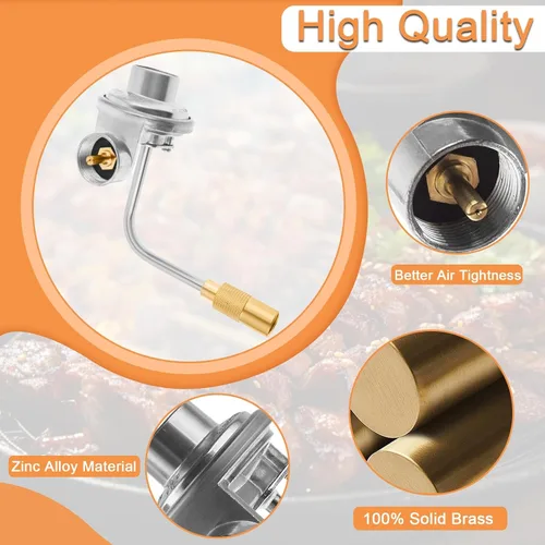 Miniatura 5 de Manguera adaptadora de propano de 6 pies, convertidor de 1 libra a 20 libras con piezas de repuesto de regulador de gas para kit de conversión