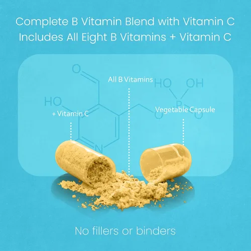 Miniatura 4 de NaturaLife Labs Complejo de vitamina B – Todas las vitaminas B, incluyendo activos B2, B6, B9 y B12 (metilcobalamina), más B1, B3, B5, B7 y vitamina