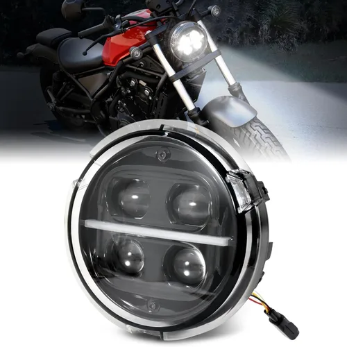 Conjunto de faros delanteros LED para Rebel CMX500 20-24, faro delantero con luz alta y baja para Honda Rebel CMX500 ABS SE 20-2024 Accesorios