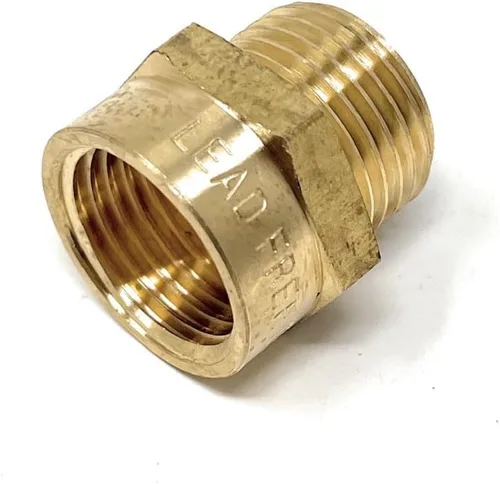 Miniatura 19 de Adaptador de latón sin plomo Cascada, rosca G británica BSPP macho a NPT hembra (1" x 1" (1 pieza))