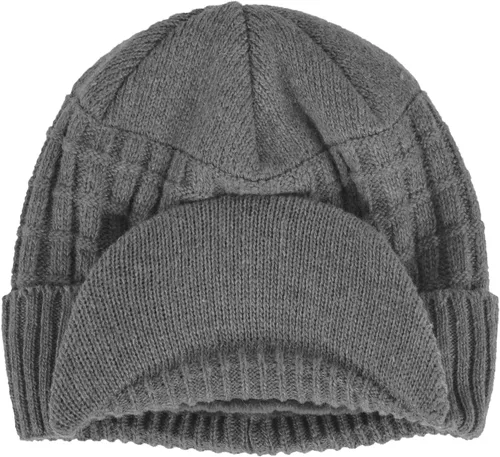 Miniatura 75 de Janey&Rubbins Gorro de punto diario con orejeras con forro polar y calavera