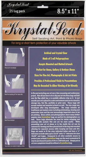Miniatura 12 de Creative Mark Krystal Seal ATC - Bolsas de sellado de polietileno para almacenamiento de fotos, obras de arte y fotos, 20 x 26 pulgadas, paquete