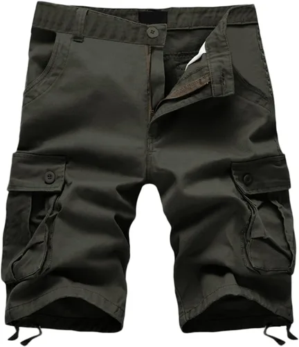 Miniatura 20 de Men Cargo Shorts Classic Fit Lightweight Ripstop Pants Tactical Outdoor Work Short Trousers with Multi Pocket