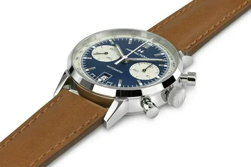 Miniatura 3 de Hamilton Intra-Matic cronógrafo automático esfera azul reloj para hombre H38416541, Azul, Reloj automático