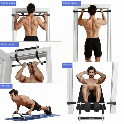Miniatura 5 de Upgrade Pull Up Bar for Doorway - Max Capacity 330 lbs, Portable Upper Body Workout Bar for Strength Training