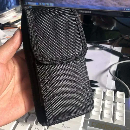 Miniatura 8 de Funda para teléfono de cintura para Xiaomi Redmi K30 Pro V 9 9A 9C 10X Redmi Note 9 9S 9 Pro Max cinturón clip caso nylon bolsa con trabillas
