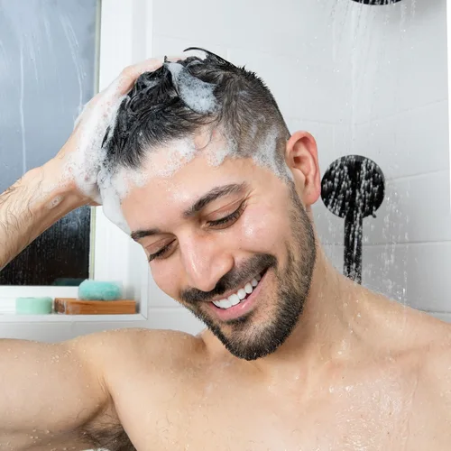 Miniatura 6 de Barra de champú natural de vainilla de coco para cabello seco pH equilibrado, seguro para el color Sin SLS, sin plástico, sin crueldad, vegano