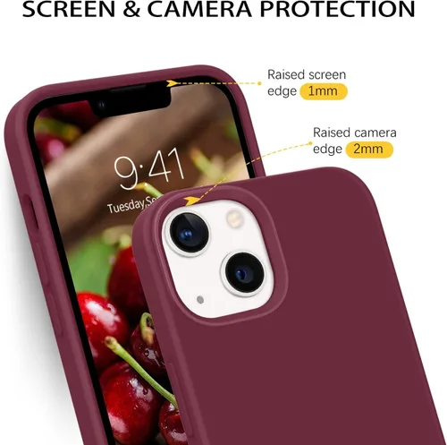 Miniatura 100 de GUAGUA Funda compatible con iPhone 17 Pro Max de 6.9 pulgadas, silicona líquida, goma de gel suave, delgada, forro de microfibra delgada