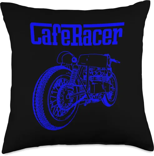 Miniatura 4 de American Cafe Racer Motorcycle Apparel and Merch Cafe Racer Biker Men Women Adult Teens Boys Girls Kids Youth Throw Pillow, 16x16, Multicolor