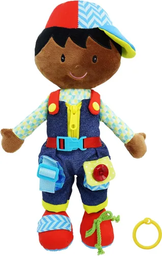 Miniatura 18 de June Garden Dressy Friends Belle de 15.5 pulgadas, muñeca de peluche educativa para niños y niños pequeños de 2 años en adelante, juguete suave