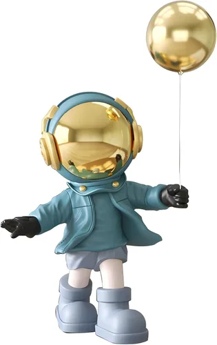 Miniatura 11 de Figura de astronauta, escultura de hombre espacial de resina con asa, para decoración de mesa del hogar, estantería, sala de estudio, decoración