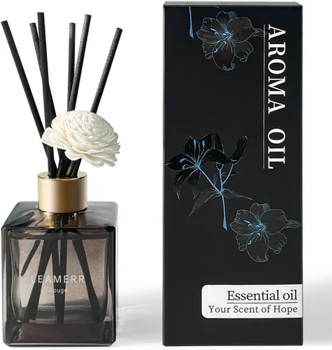 Miniatura 10 de Juego de difusor de junco, 6.1 oz (6.1 fl oz), difusor perfumado de mar azul con varillas de larga duración para el hogar, habitación, oficina