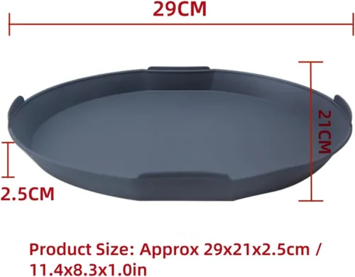 Miniatura 9 de Generic Bandeja de vapor de silicona para hornear, rectangular, gris, 11.4 x 8.3 pulgadas, compatible con Thermomix TM31/TM5/TM6